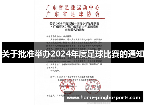 关于批准举办2024年度足球比赛的通知